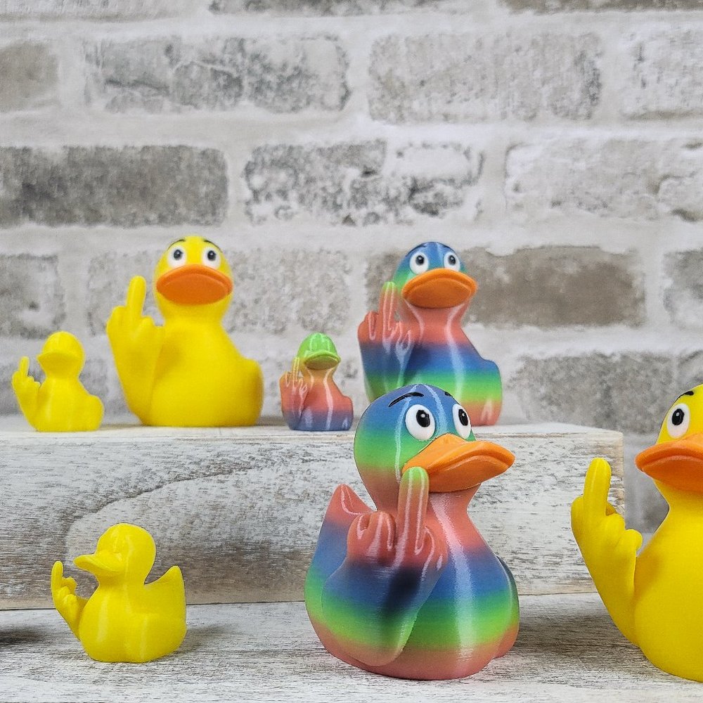 Duck You Middle Finger Duck | Gag Gift | Fun Desk Toy | Unique Gift | 3D Printed - Picture 12 of 12